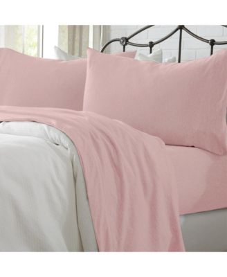 Linery & Co. Heathered Melange Cotton Jersey Knit Sheet Set