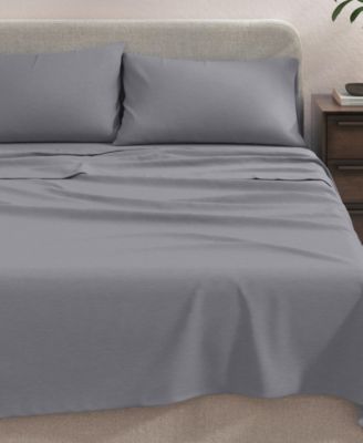 Linery and Co Heathered Melange Cotton Jersey Knit Sheet Set