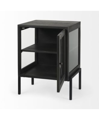 Rustic Solid Wood Square End Table – Natural Grain Finish