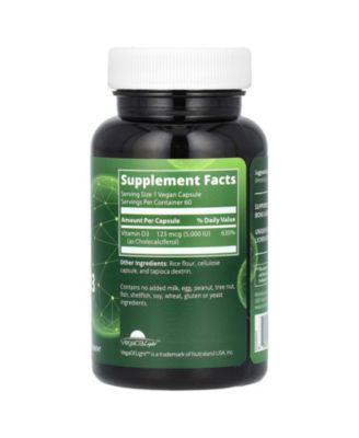 Nutrition Vitamin D3  125 mcg (5 000 IU)  -  60 Nutrition Capsules