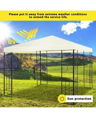 10 x 10 Feet Patio Gazebo Canopy Tent Garden Shelter