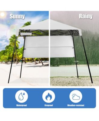 7 x 7 Feet Pop-up Canopy Tent with Carry Bag and 4 Stakes