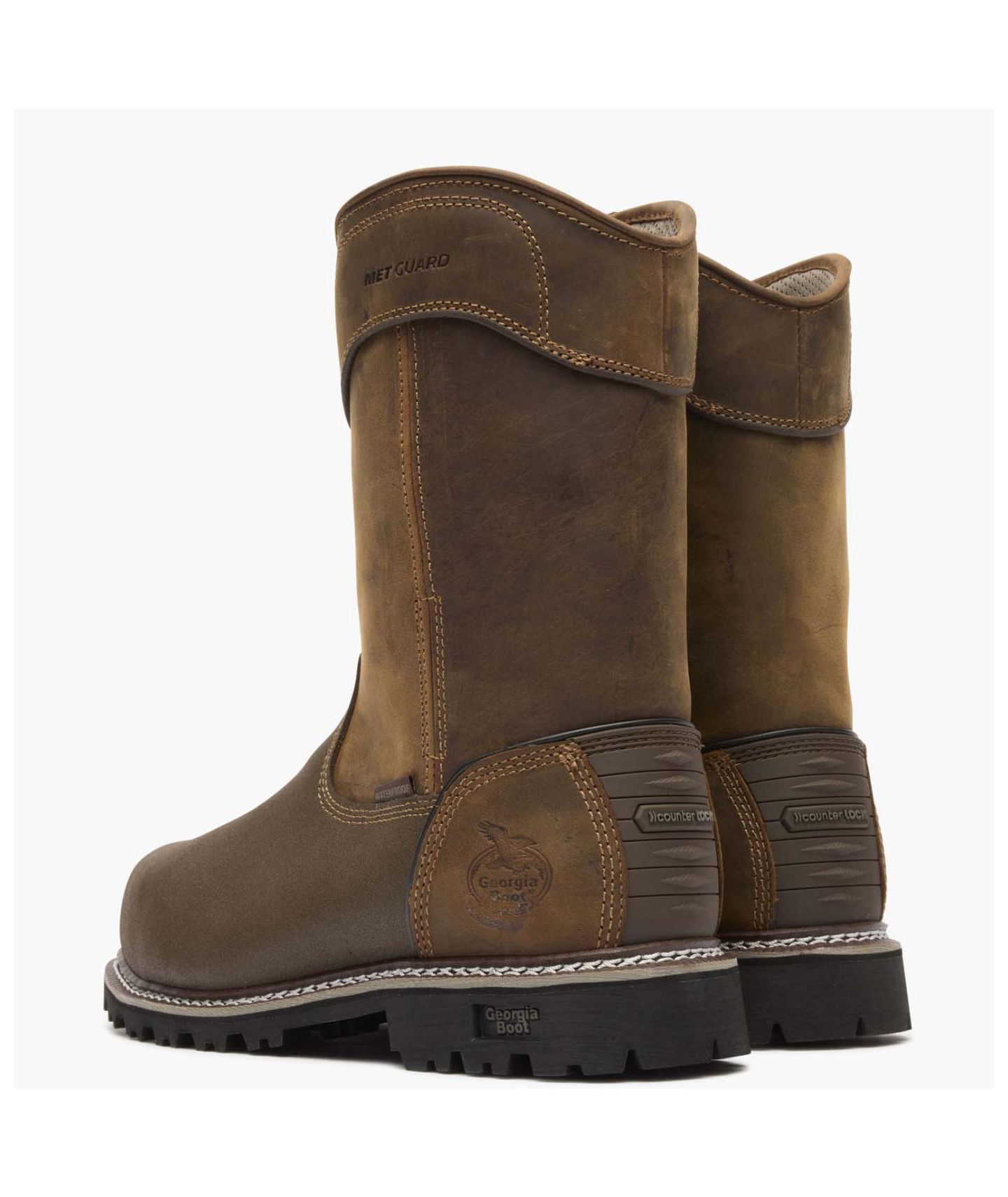 Мужские ботинки GEORGIA BOOT Brute Met Guard Composite Toe Waterproof Work Boot, цвет: Коричневый — фото 5