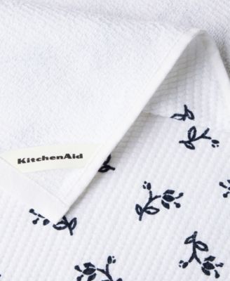 Vintage Florals Collector Series Cotton Kitchen Towels Set, 18" x 28"