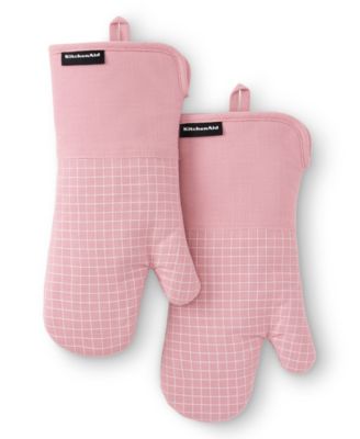 Gourmet Series Gridlines Oven Mitts Set, Pack of 2