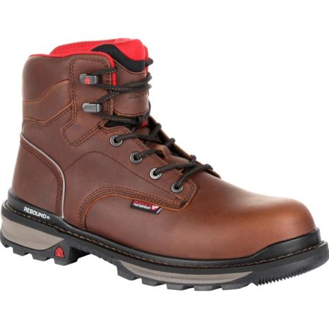 Мужские ботинки ROCKY Rams Horn Waterproof Work Boot, цвет: Тёмный коричневый