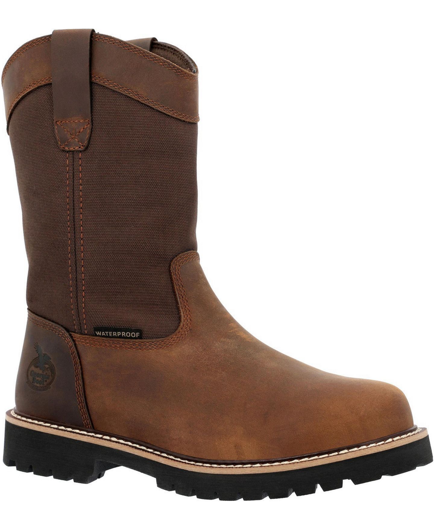 Мужские ботинки GEORGIA BOOT Core 37 Waterproof 10" Pull-On Work Boot, цвет: Коричневый — фото 1