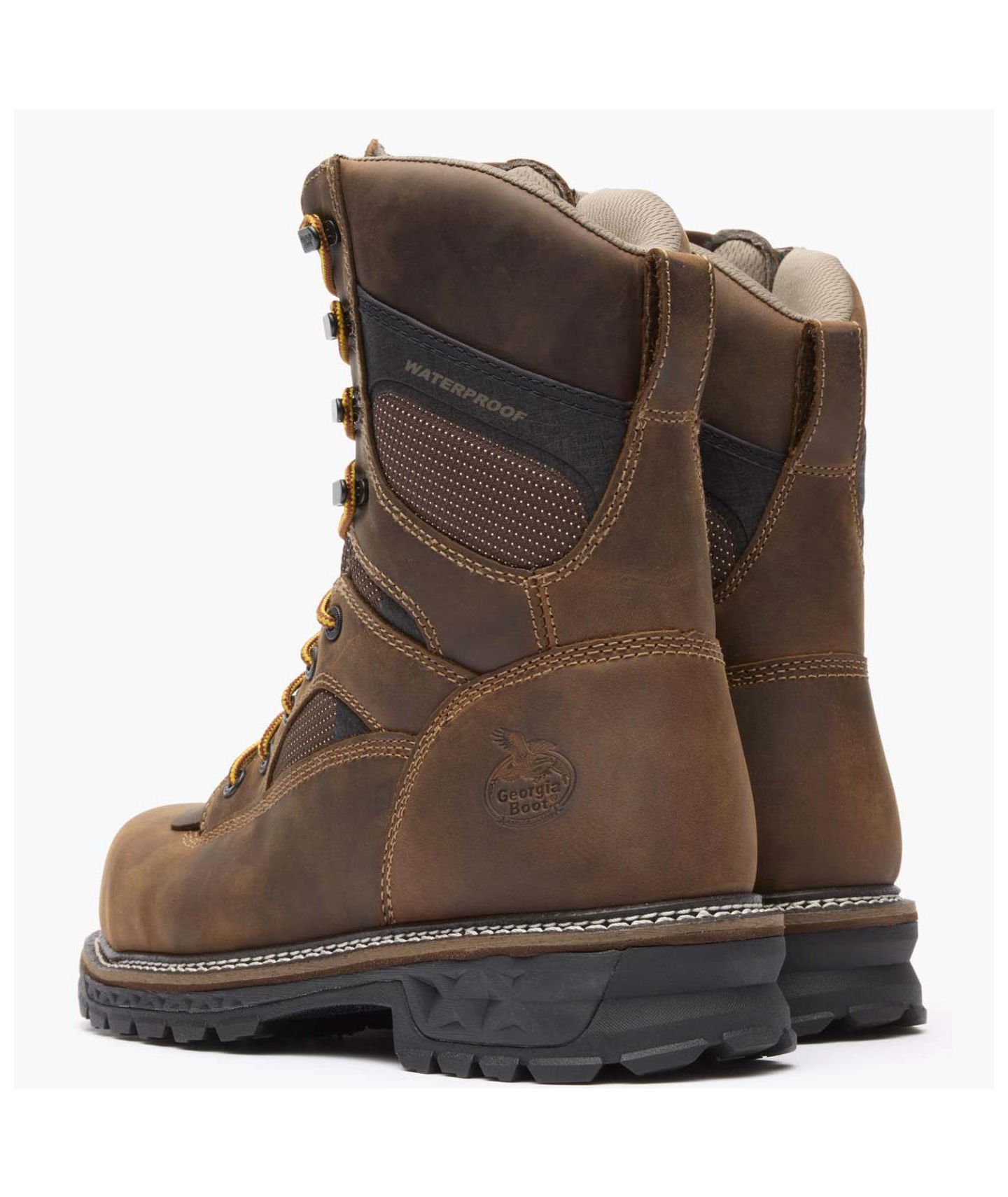 Мужские ботинки GEORGIA BOOT Ltx Logger 9" Composite Toe Waterproof Work Boot, цвет: Коричневый — фото 4