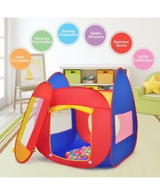 Portable Kid Play House Toy Tent with 100 Balls