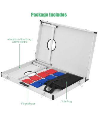 Foldable Bean Bag Toss Cornhole Game Set