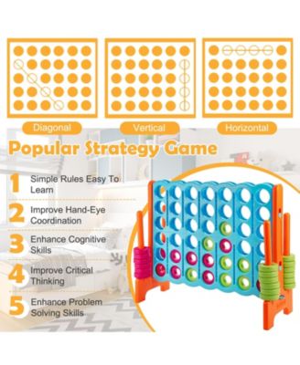 3.5 Feet Tall Jumbo 4-to-Score Giant Game Set with 42 Jumbo Rings