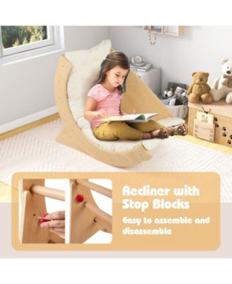 Kids Climbing Arch with Cushion Montessori Arch Climber/Rocker for Toddlers
