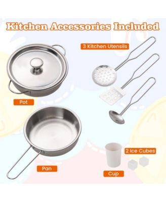 Pretend Play Kitchen for Kids Aged 3+ with Real Sounds and Lights