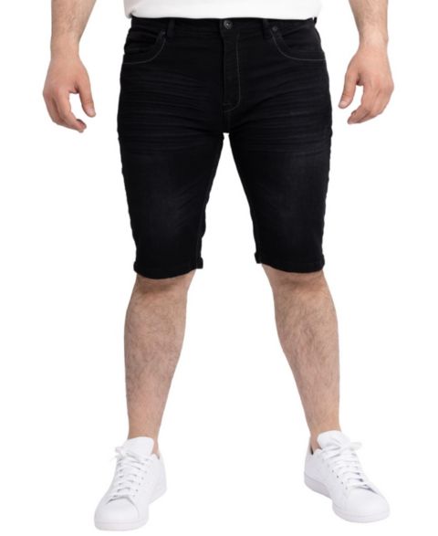 Мужские шорты CULTURA Saddle Stitch Denim Shorts, цвет: Чёрный варёный