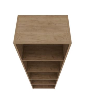 Beaver Balley Bookcase with Open Storage and 5 Shelves