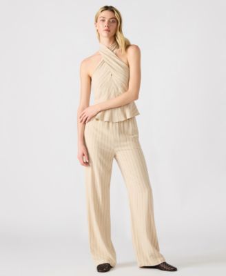 Women's Venetia Striped Pull-On Pants