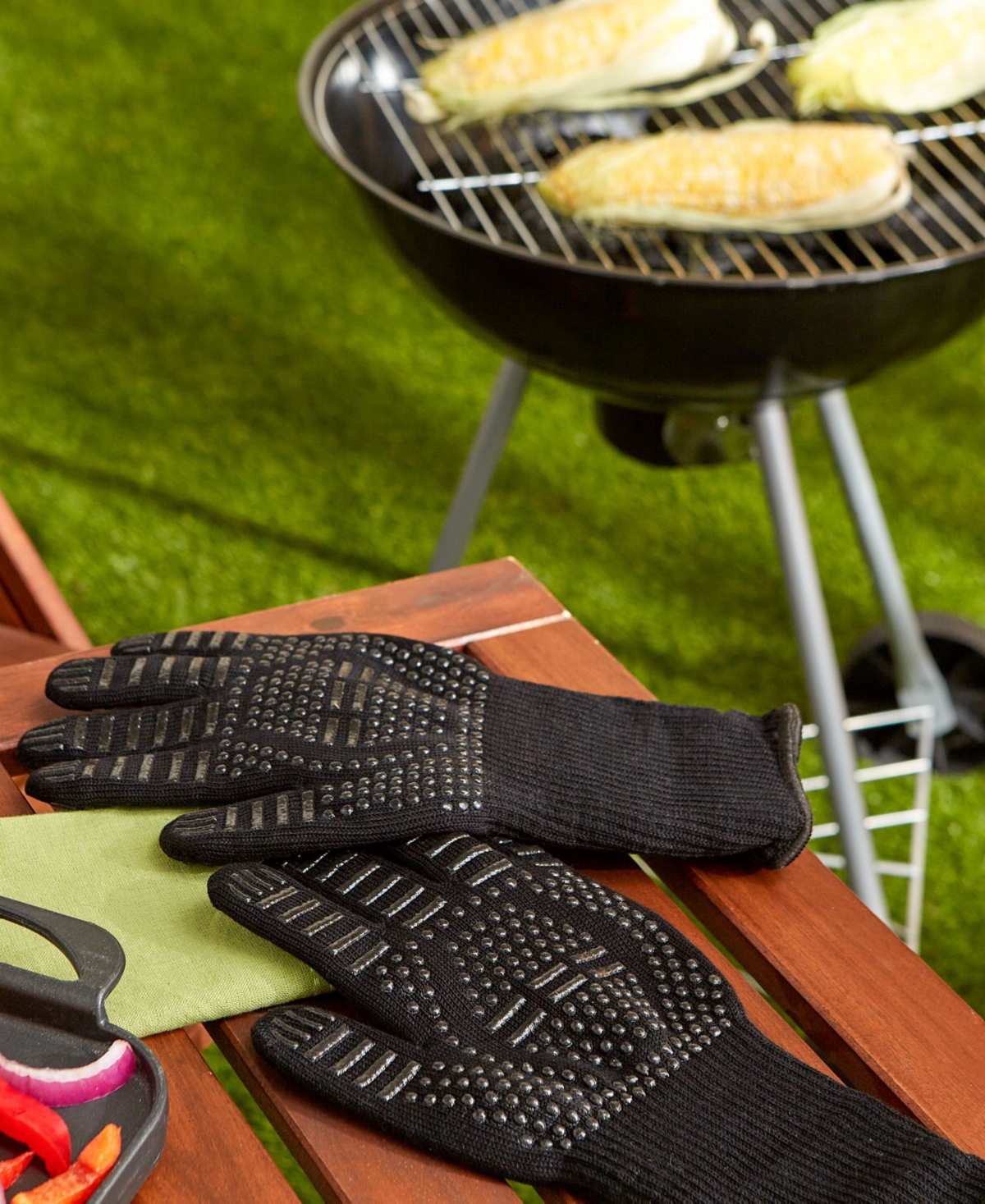 Rsvp International Barbecue Grilling Collection Heat-resistant Gloves, Set Of 2