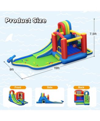 Inflatable Kid Bounce House Slide Climbing Splash Park Pool Jumping Castle