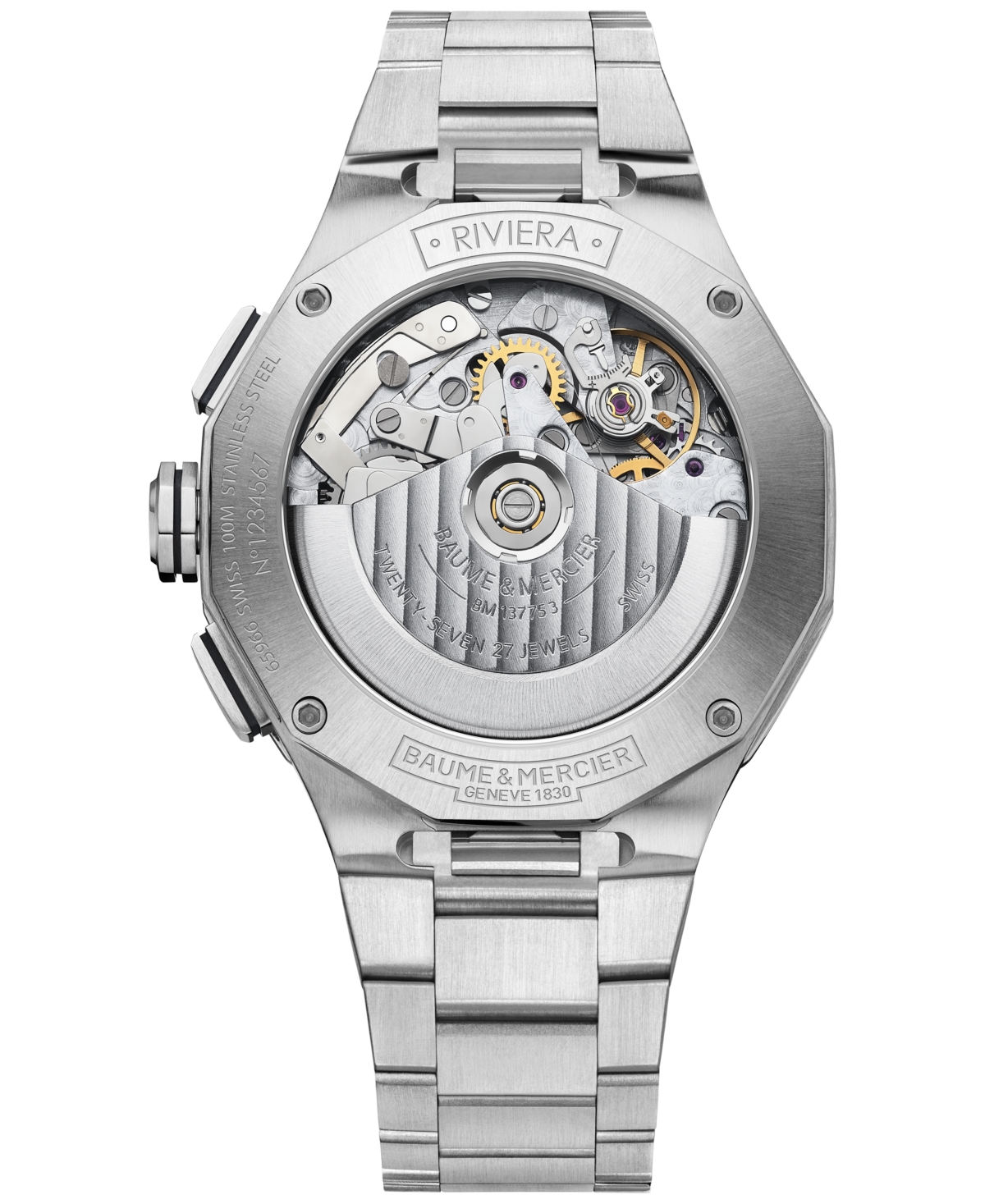 Baume & Mercier Men's Swiss Automatic Chronograph Riviera Stainless Steel Bracelet Watch 41mm
