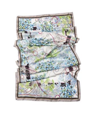 Lilla - Long Satin Silk Scarf for Women