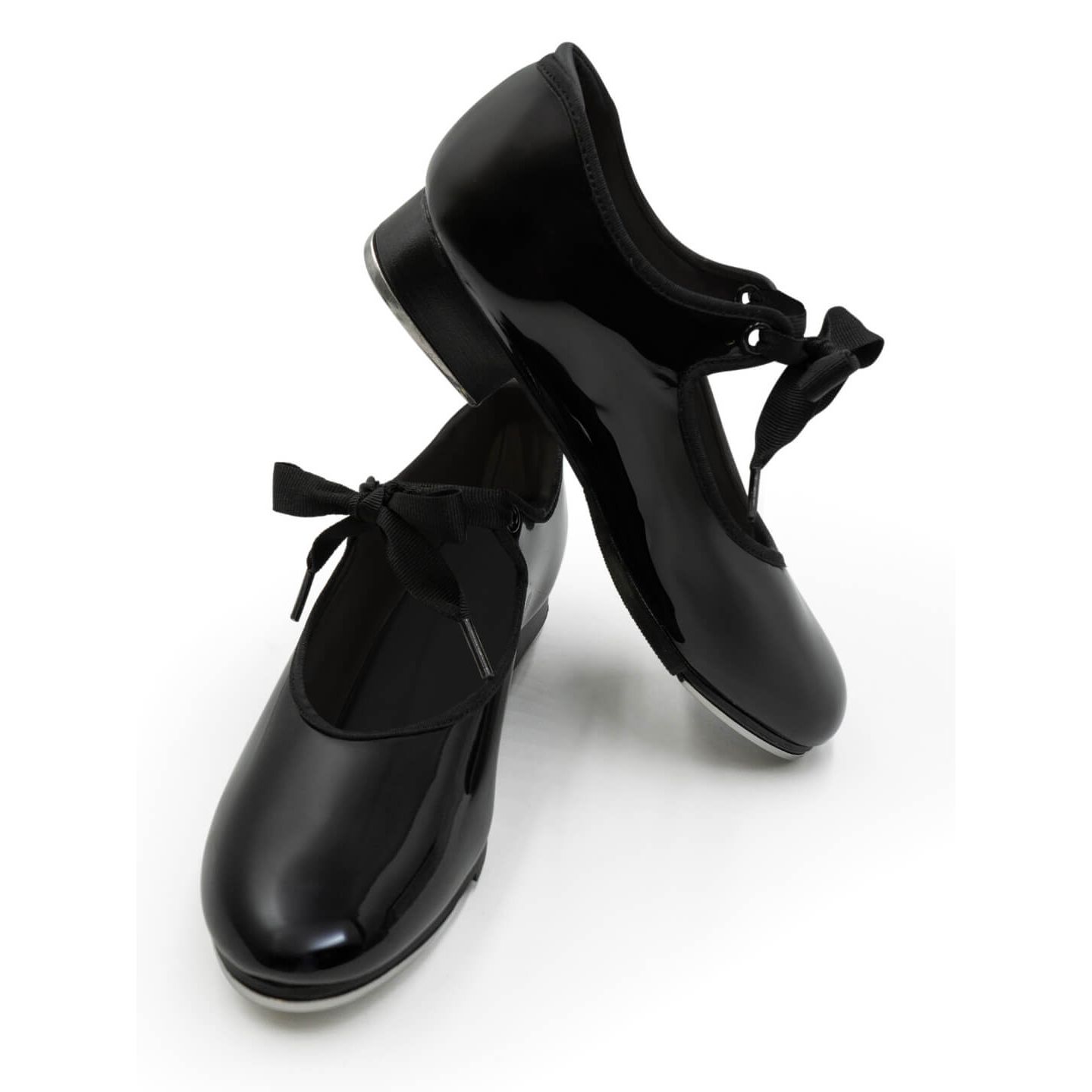 Обувь Capezio Women's Jr. Tyette Tap Shoe, цвет: Чёрный лаковый — фото 4
