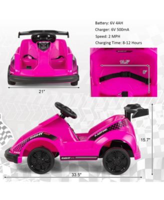 6V Kids Ride On Go Cart with Remote Control and Safety Belt