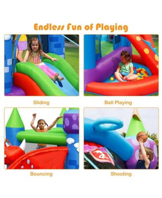 Kids Inflatable Bounce House Dragon Jumping Slide Bouncer Castle