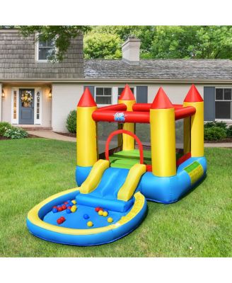 Inflatable Kids Slide Bounce House with 550w Blower