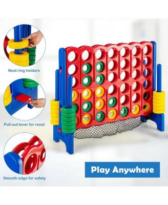 4-to-Score Giant Game Set with Net Storage
