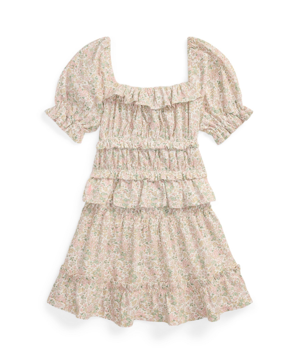 Polo Ralph Lauren Big Girls 2-piece Floral Top And Skirt Set