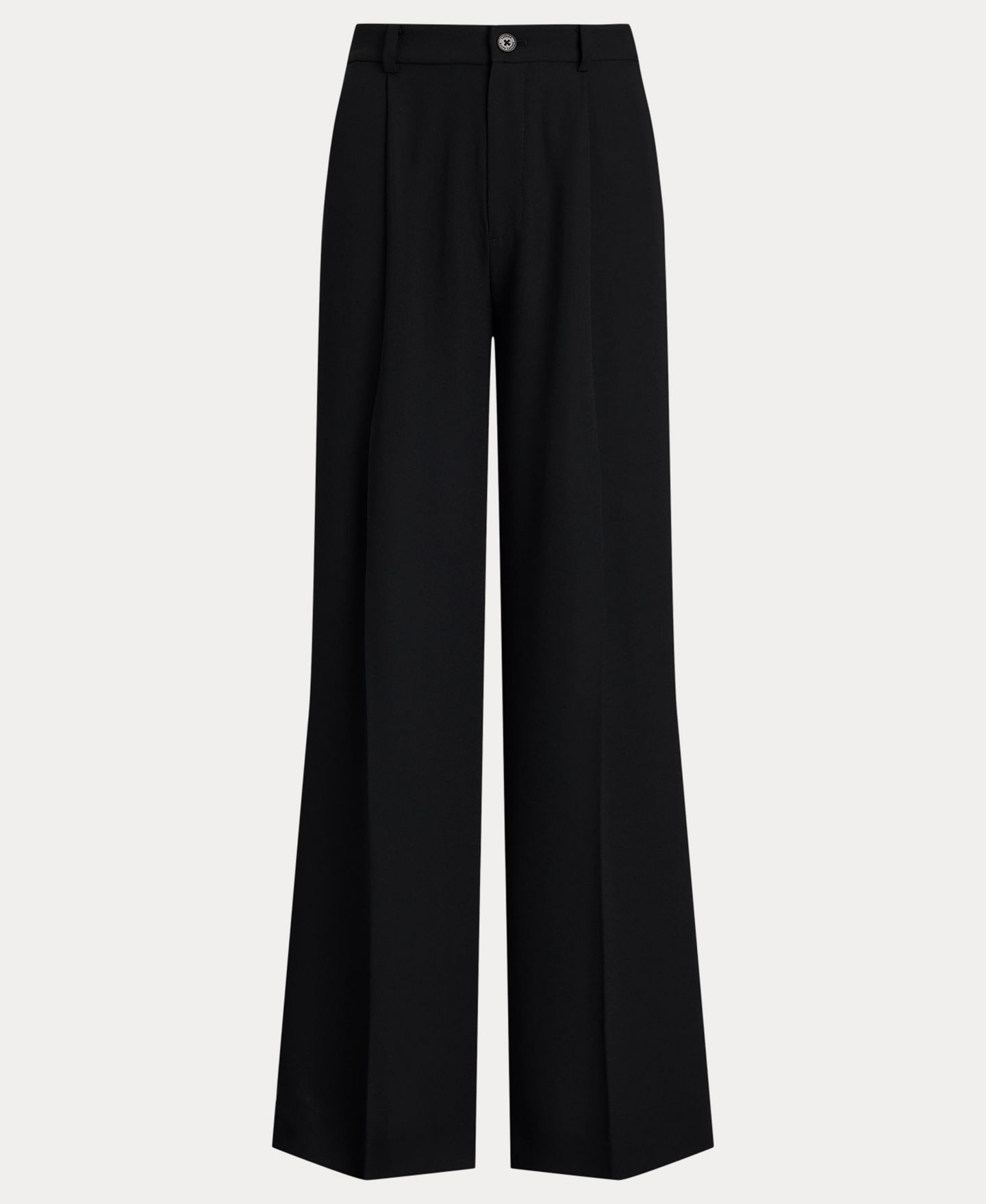 Женские брюки Lauren Ralph Lauren Double-Faced Georgette Wide-Leg, цвет: Чёрный — фото 5