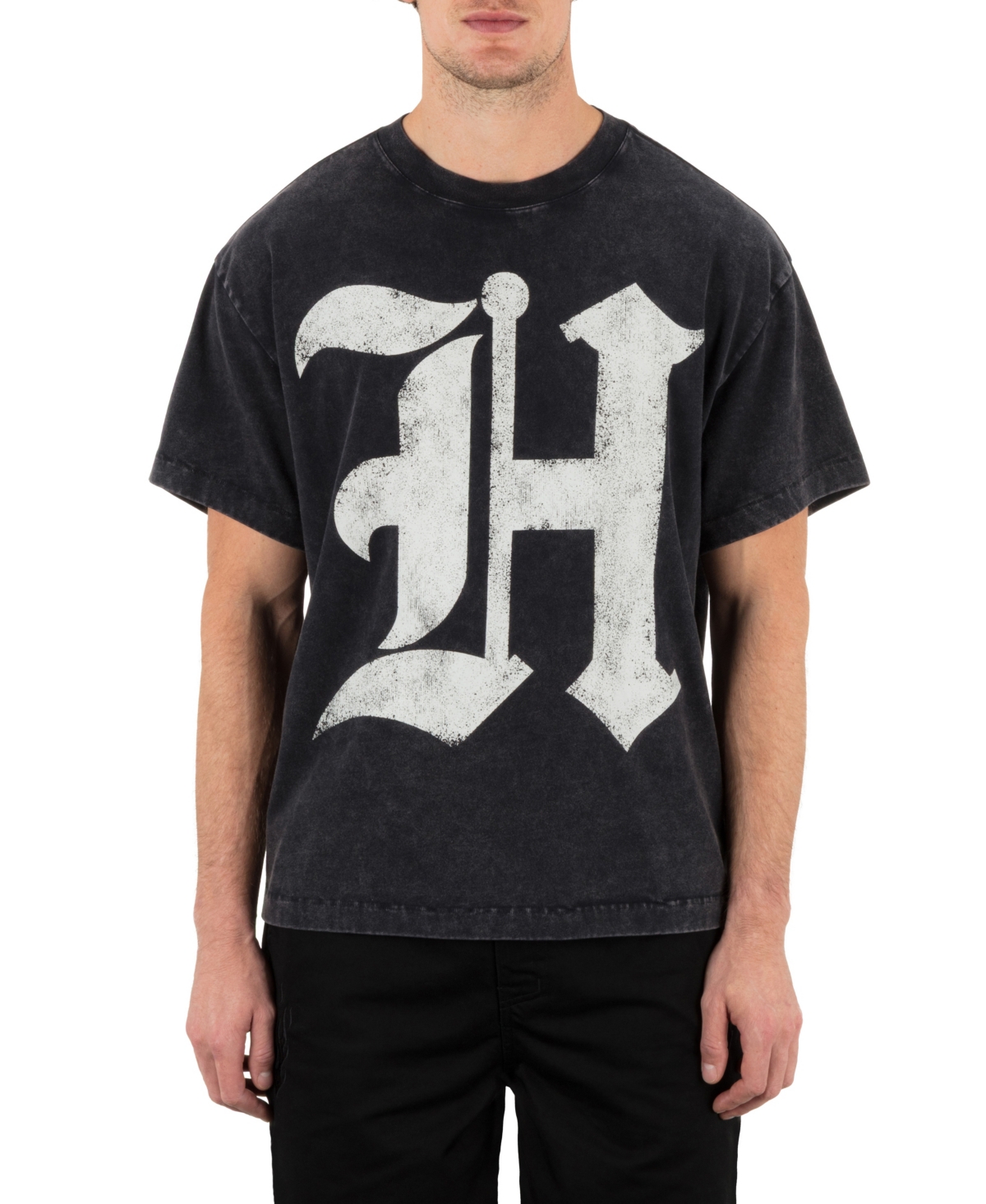 Men's Big H Short Sleeve T-Shirt - Black