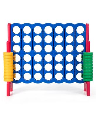 4-to-Score Giant Game Set with 42 Jumbo Rings and Quick-Release Slider