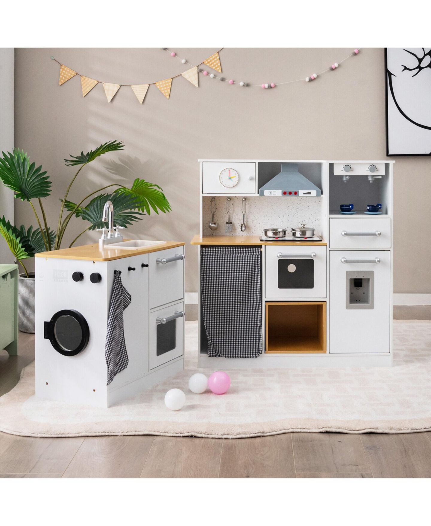 Детский игровой набор Mecale Kitchen Light and Sound 2-Piece Playset, Ages 3+, цвет: Белый — фото 9
