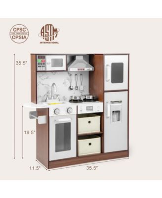 Kids Modern Toy Kitchen Playset with Attractive Lights and Sounds