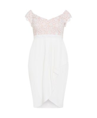 Plus Size Lace Glamour Midi Dress