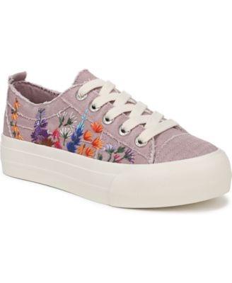 Women's Sadie-Sun Embroidered Lace Up Platform Sneakers