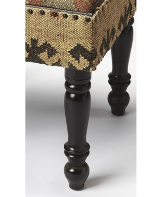 Modern Upholstered Ottoman – Linen Accent Bench for Cozy Living Room or Reading Nook