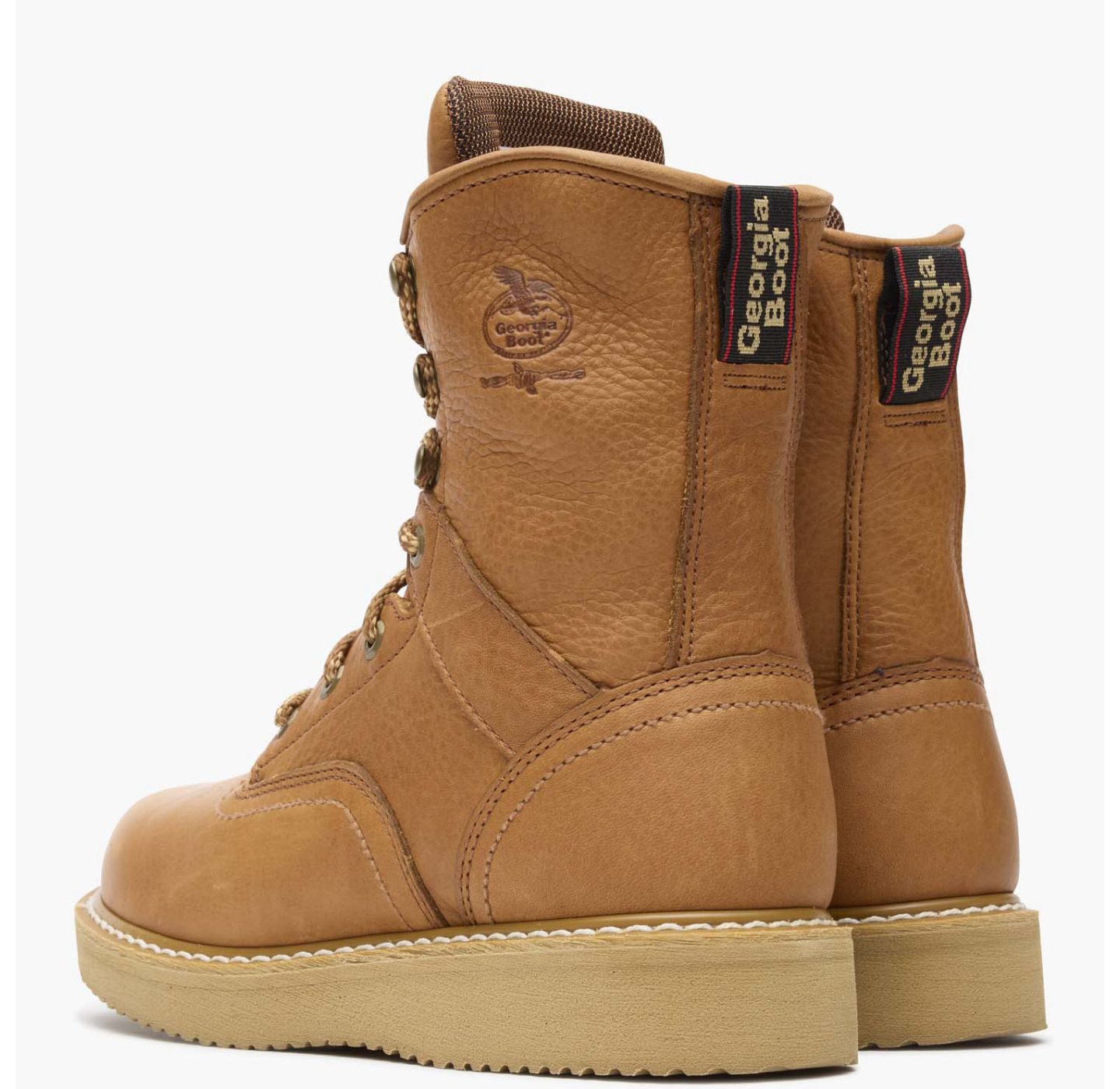 Мужские ботинки GEORGIA BOOT 8" Wedge Work Boot, цвет: Золотой — фото 4