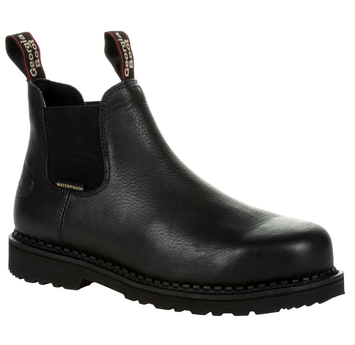 Мужские ботинки GEORGIA BOOT Georgia Giant Revamp Waterproof Chelsea Work Boot, цвет: Чёрный — фото 7