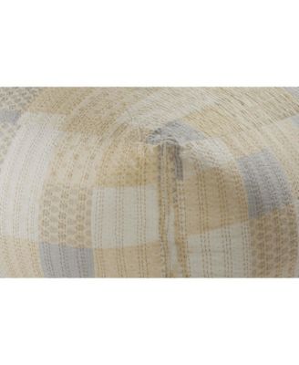 Handwoven 100% Cotton Ottoman Pouf Accent Stool