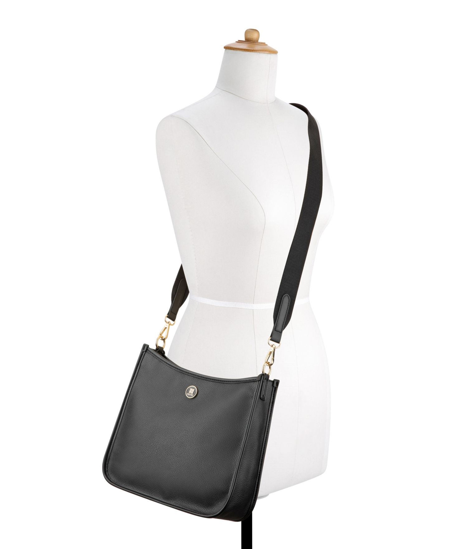 Женская сумка Nine West Nalini Large Swing Crossbody, цвет: Чёрный — фото 3