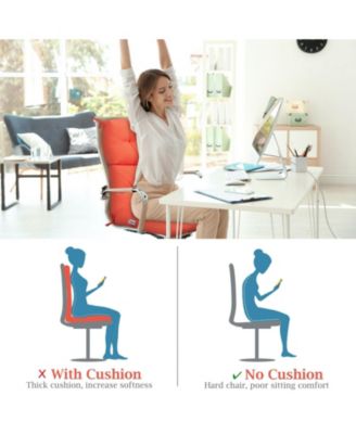 Tufted Patio High Back Chair Cushion with Non-Slip String Ties