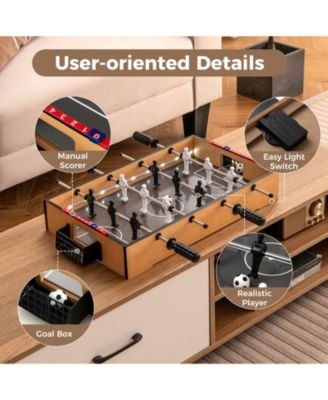 Game Room Size Football Table with Non-slip Handle