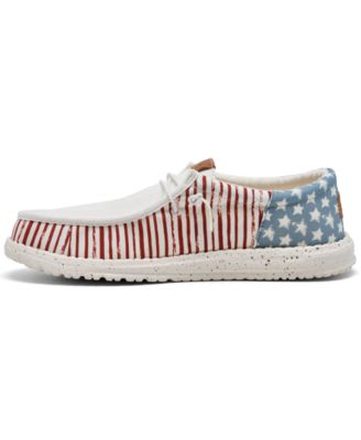 Men's Wally Americana Casual Moccasin Sneakers from Finish Line