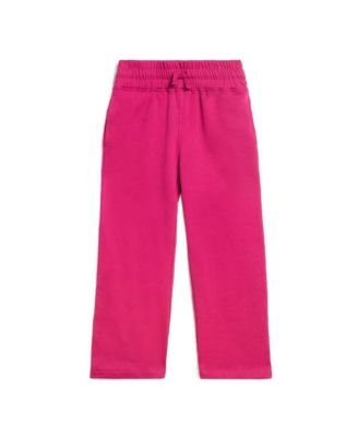 Girls Fair Trade Organic Cotton Cozy Fleece Wide Leg Pants