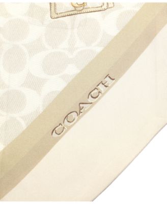 Stacked Tabby Bags Print Silk Skinny Scarf