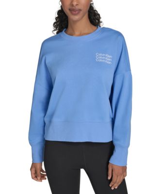 Calvin Klein - Women's Mini Triple Logo Pullover Sweatshirt