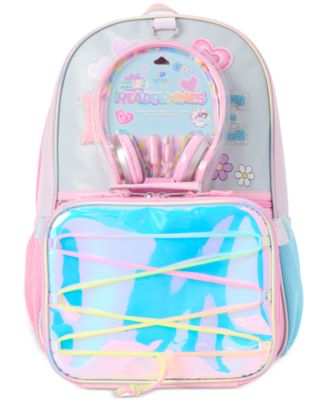 Big Girls Love Backpack, Lunch Bag & Headphone Set