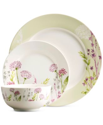 Belleek Pottery - Floral Spree 12-Pc. Dinnerware Set, Service for 4